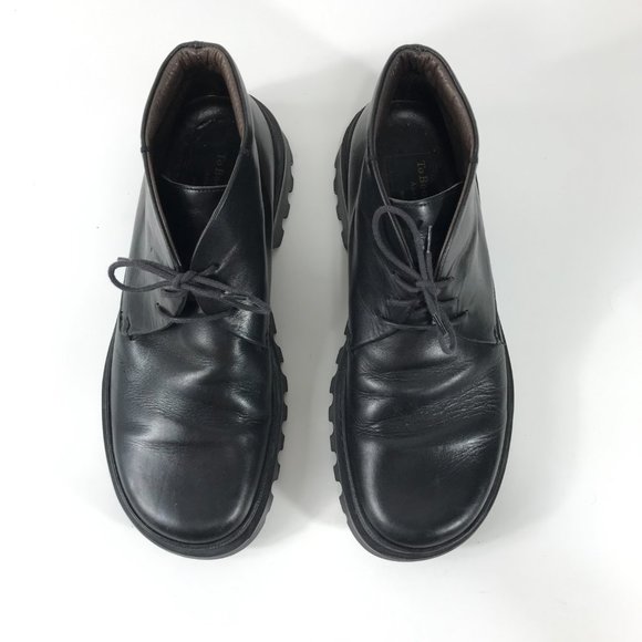 To Boot New York Ankle Boots Mens 7.5 M Black Leather Chukka Lace Up Grunge main image 5